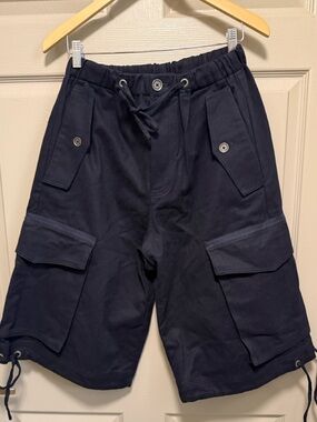ZARA SRPLS navy cargo shorts